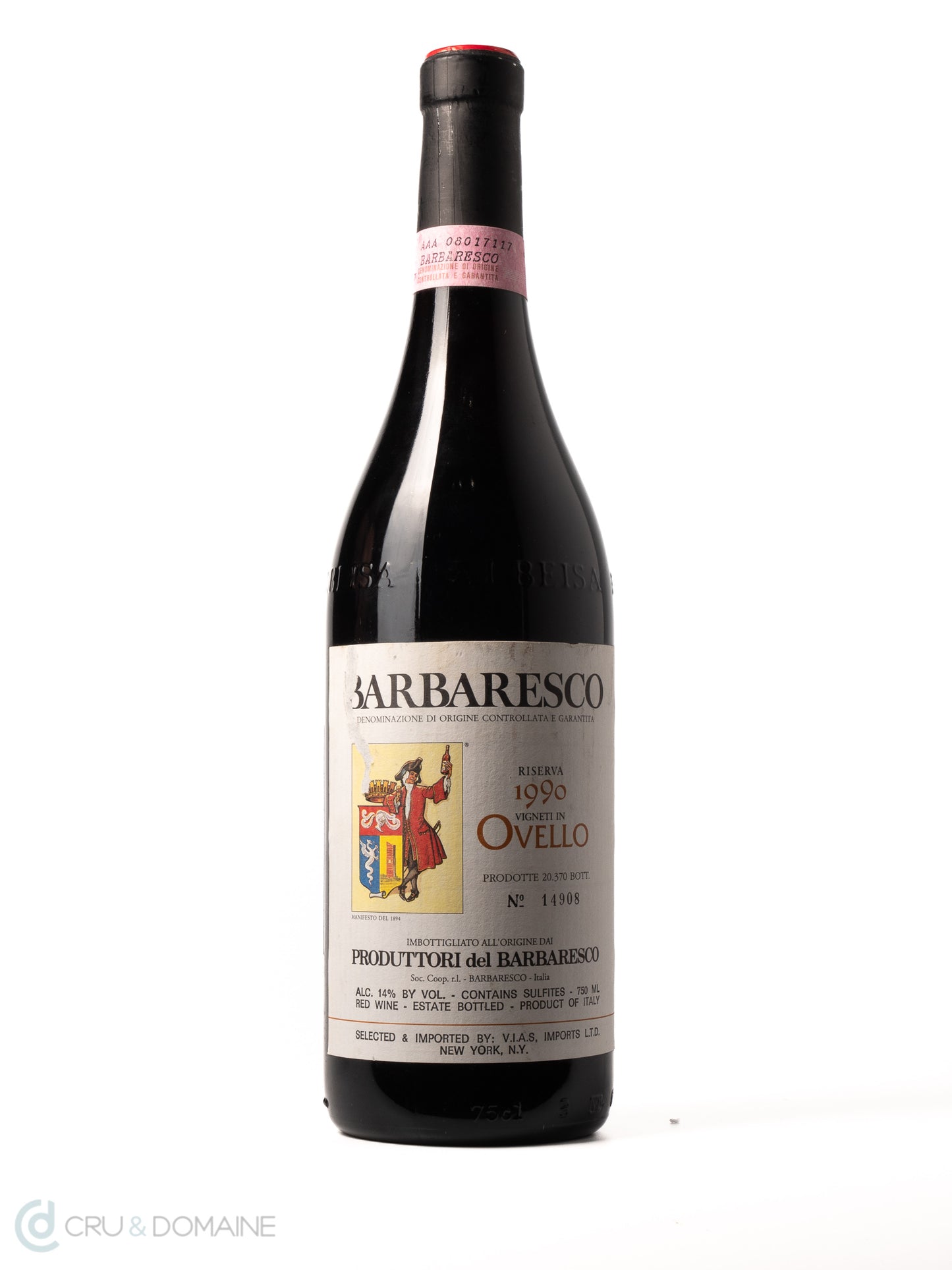 1990 Produttori del Barbaresco, Ovello, Riserva, Barbaresco, Piedmont, Italy