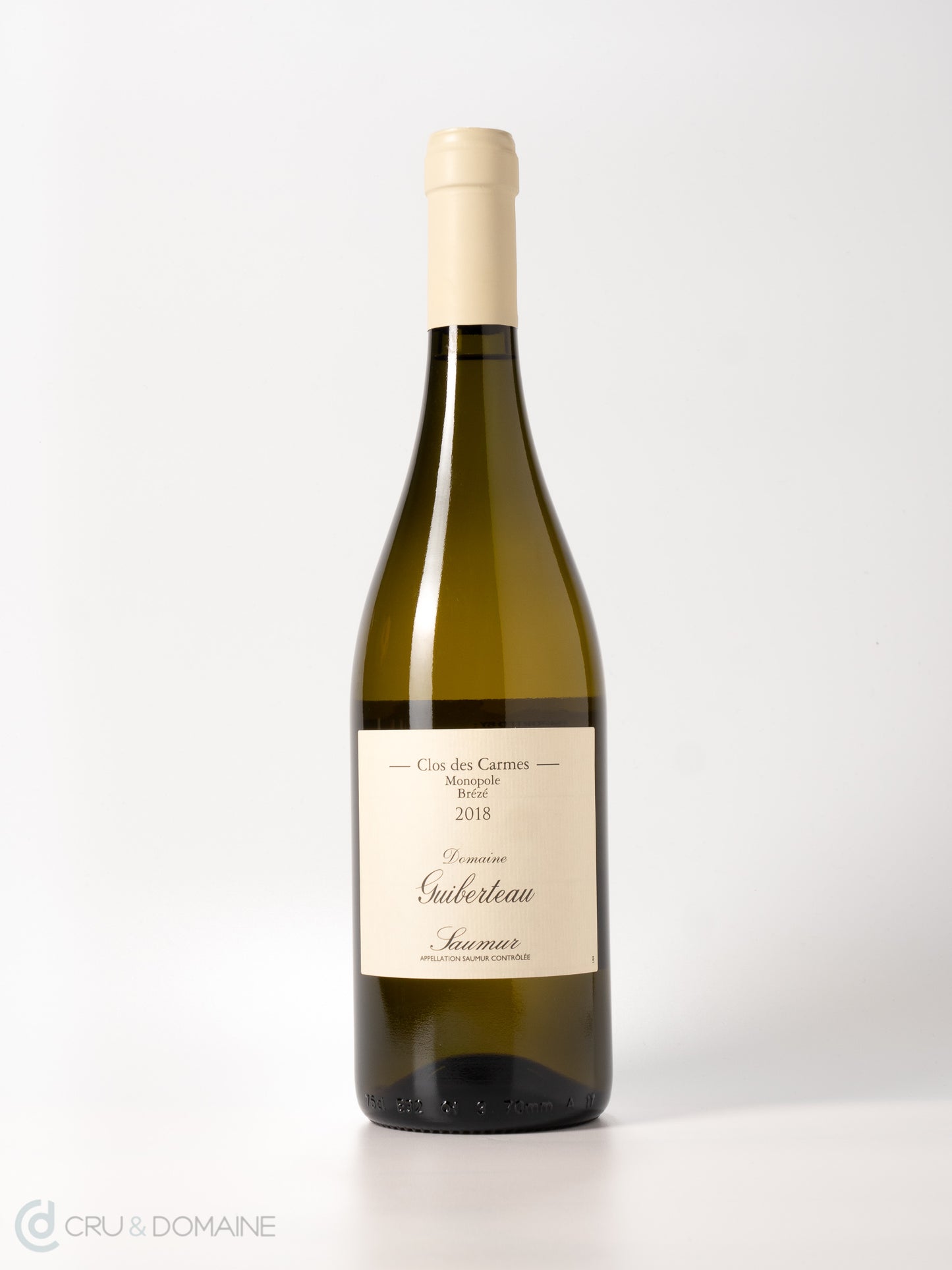 2018 Domaine Guiberteau, ‘Clos de Carmes’, Brézé Monopole, Saumur Blanc, Loire Valley