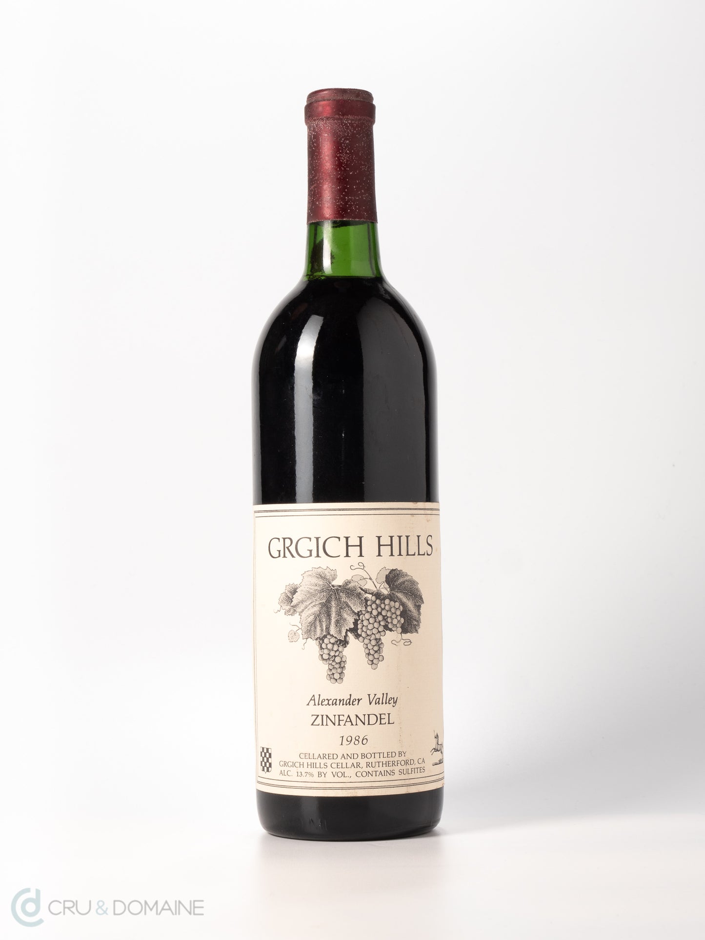 1986 Grgich Hills, Zinfandel, Alexander Valley, California